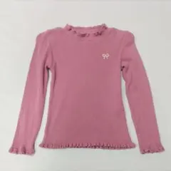 【KP★ニットプランナー】ハイネックトップス★120cm★くすみピンク