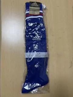 adidas TR621 青 ストライプ ソックス