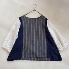 Vlas Blomme コルトレイクリネン Aライン トップスのサムネイル