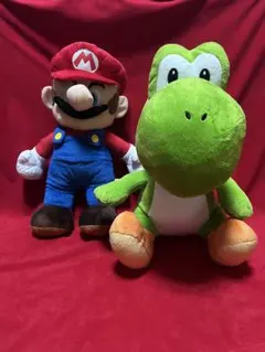 スーパーマリオぬいぐるみ　マリオ&ヨッシー2点セット