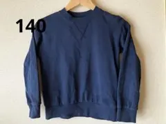 ネイビー クルーネック スウェット