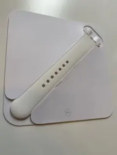 未使用品 アップルウォッチ純正ラバーバンド ML片側 ホワイト白のサムネイル
