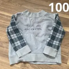 トレーナー　裏起毛　100
