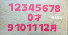 【匿名配送】誕生日 数字セット 0〜12 壁面飾り 保育園 施設 デイサービス