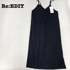 DE0337【リエディ】キャミワンピース【L】ロング バックスリットプルオーバー