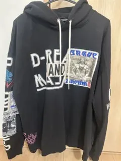 DIESEL グラフィックパーカー ブラック