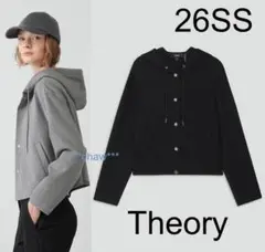 週末限定値下げ　新品未使用　Theory フード付きシアージップアップフーディ メルカリ