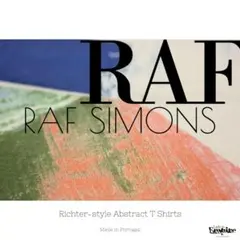 Raf Simons ライトピンク レザーパッチ プリントTシャツ 半袖L 新品 