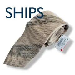 【新品】 SHIPS シップス ベージュ ストライプ タグ付き 交渉可のサムネイル