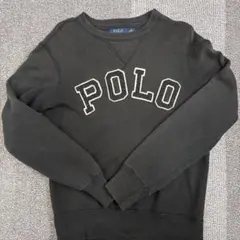 POLO RALPH LAUREN ブラックトレーナー XS(まとめ買オススメ)