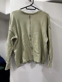 グリーン 長袖 Tシャツ M