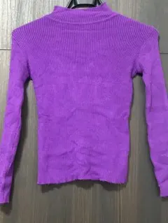 紫 ニット