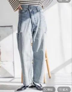 LOWRYSFARM ＣＯＮＥ アシメデニムパンツ