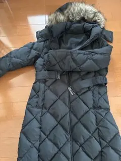 ファー付きロングダウンジャケット