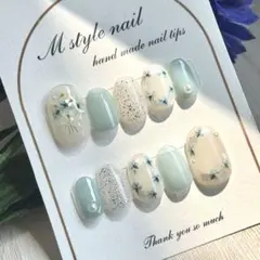 SuzukiPhuong様　押し花　ニュアンス　水色フラワー　推し活