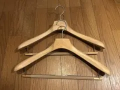 セレクトショップ木製衣類ハンガー 2本組