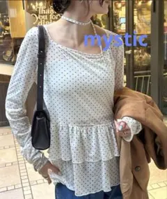 大人気⭐️ mysticドットティアードプルオーバー