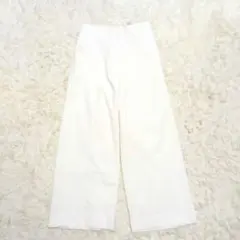 7-IDconcept. ワイドパンツ 36サイズ 裏地付き 上品きれいめ　白