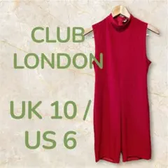 CLUB LONDON レッドオールインワン UK 10 / US 6 S〜M