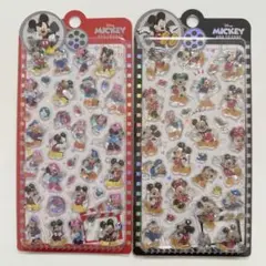 正規品　ディズニー ミッキーマウス 2枚セット ボンボンドロップシール 海外限定