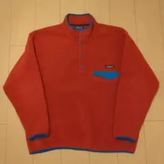 00s El Salvador製 パタゴニア シンチラスナップT レッド L