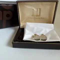 ダンヒルdunhill カフス ゴールド 円形デザイン　未使用品