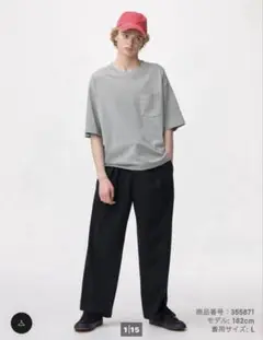 GU バレルレッグスラックス　Lサイズ　ブラック　完売品