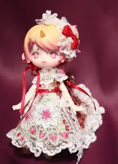 可愛い赤い花柄PENNY'S BOX アンティーユ　ANTUオビツ11