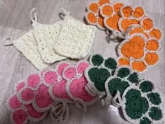 ✣専用✣ ハンドメイド アクリル 肉球 エコたわし 23枚セット ✣専用✣ ハンドメイド アクリル 肉球 エコたわし 23枚 - メルカリ