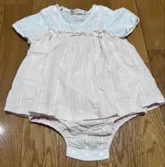 半袖フリル付きロンパース　80cm