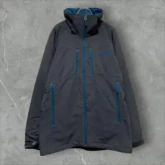 【w103】USA規格ノースフェイスソフトシェルジャケットブルゾン中綿フルジップ