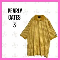 [PEARLY GATES] ゴルフウエア　ポロシャツ　チェック　オーバーサイズ