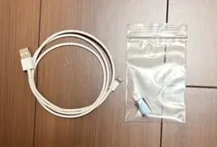 ライトニングケーブル タイプC 型→ライトニング型へ変換アダプター付き