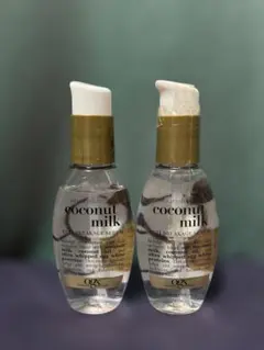 一点は未開封 OGX ココナッツミルク ヘアオイル 100ml　２点セット