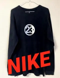 【NIKE】ナイキ ジョーダン23 ロゴ 長袖カットソー シルバー箔