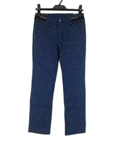 SS1679-2■ 新品 八分丈 レディースパンツ 64-91サイズ ネイビー