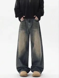 90s L.A. GATE USA製 極太 ワイド デニム パンツ - メルカリ