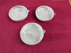 陶器 小皿 3枚セット ハンドメイド 小岱粉引 かたくち皿