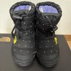 THE NORTH FACE ヌプシ　スノーブーツ 17cm ブラック/星柄