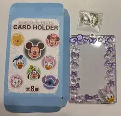 ディズニーキャラクターシークレットカードホルダークリア 硬質ぷっくりデコデイジー