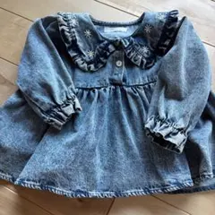 バースデイ nayunデニムフリル襟シャツ