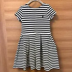Polo Ralph Lauren ストライプ 半袖ワンピース 110