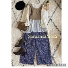 ★春夏♪全部サマンサモスモス　花柄パンツコーデ　3点セット