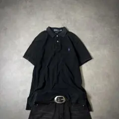archive swag polo ralph lauren ポロシャツ　黒 Polo Ralph Lauren ポロシャツ ポニー archive swag - メルカリ