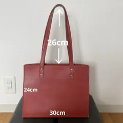 馬場万　トートバッグ　レッド