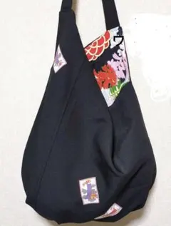 和柄 トートバッグ ブラック