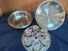 値下げ❗️クイーンクック 鍋 無水鍋 4点セット 値下げ❗️クイーンクック 鍋 無水鍋 4点セット クックウェア Mセット