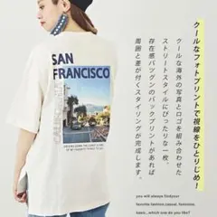 キューブシュガー サンフランシスコ ロゴ プリント Tシャツ 【M】
