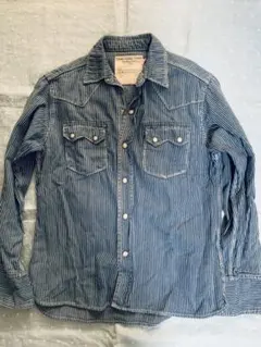 DENIMDUNGAREE SERVICE ストライプデニムシャツ140/150