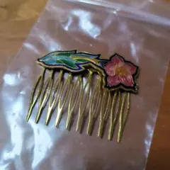 多色花葉デザインのかんざし